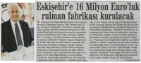 17.01.2013 Tarihli Eskişehir İstikbal Gazetesi Haberi