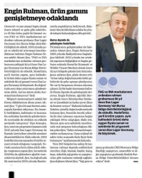 6 Ocak 2016 Dünya Gazetesi - "Hedefimiz Das Lager ile birlikte büyümek!"