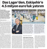 Das Lager'den Eskişehir'e 4,5 Milyonluk Yatırım / Dünya News (8.8.2016)