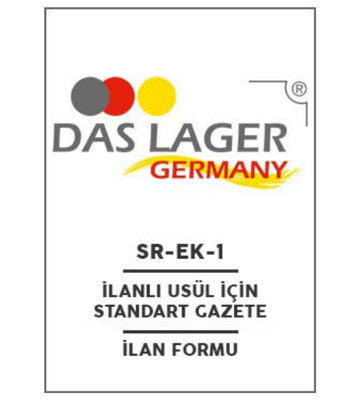 İLANLI USUL İÇİN STANDART GAZETE İLANI FORMU